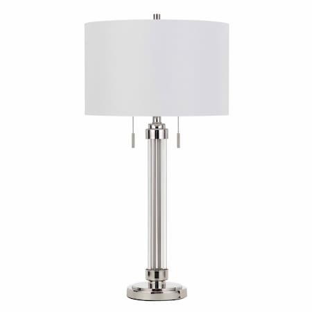 60W X 2 Montilla Metal/Acrylic Table Lamp With Fabric Shade